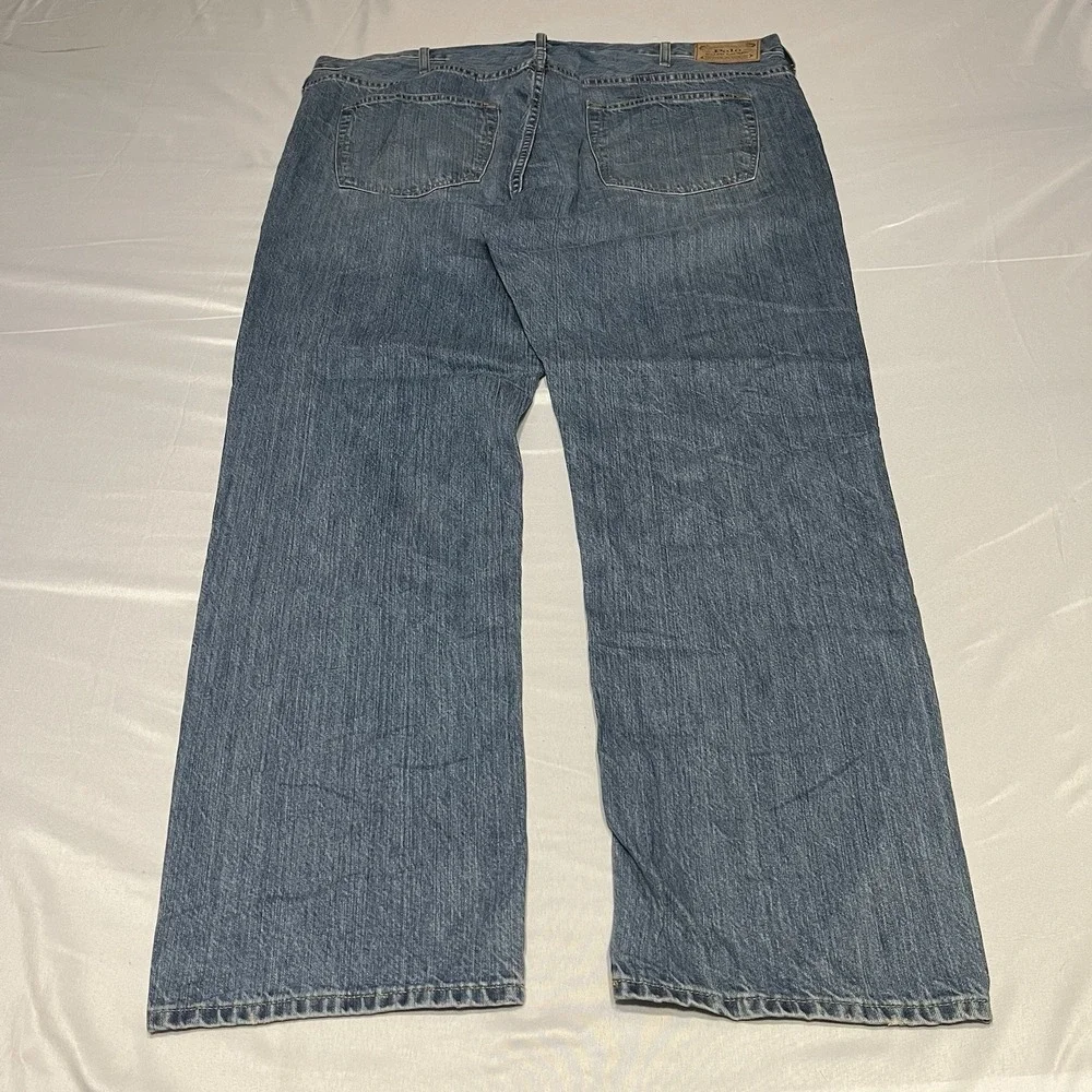 Polo Ralph Lauren Hampton Relaxed Straight Jeans Men's 44x32 Medium Wash